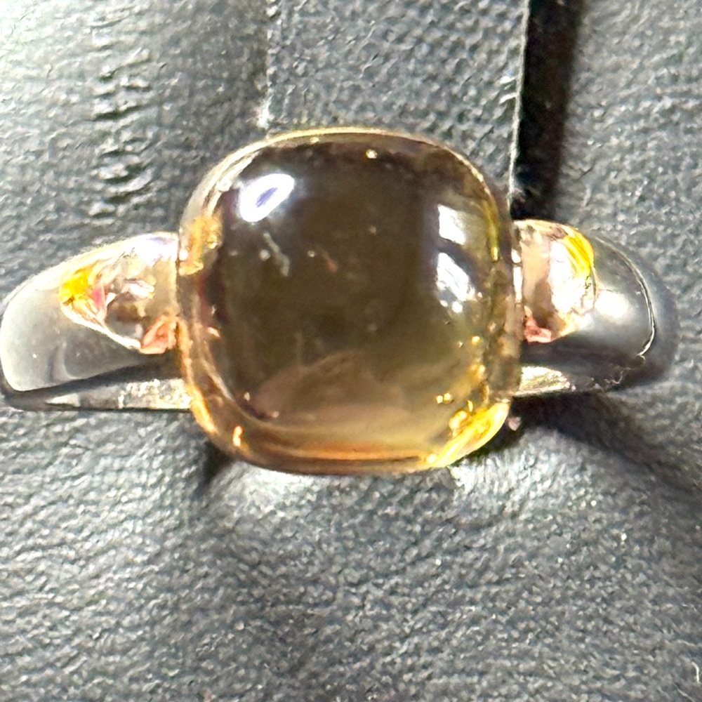 Sterling silver and Smoky Topaz Ring